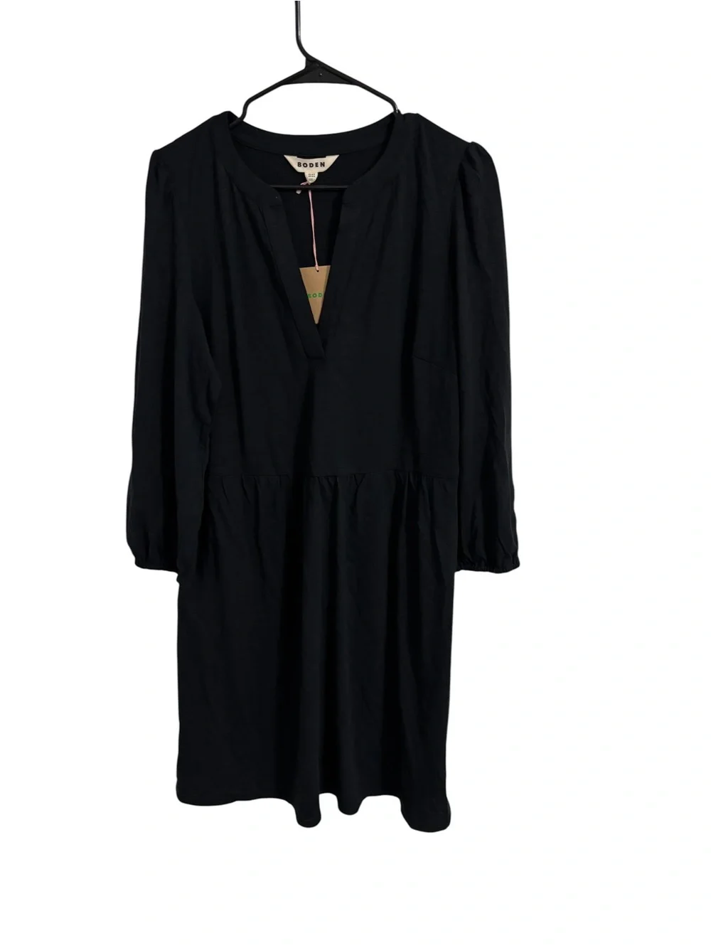 Cathy Notch Neck Jersey Dress